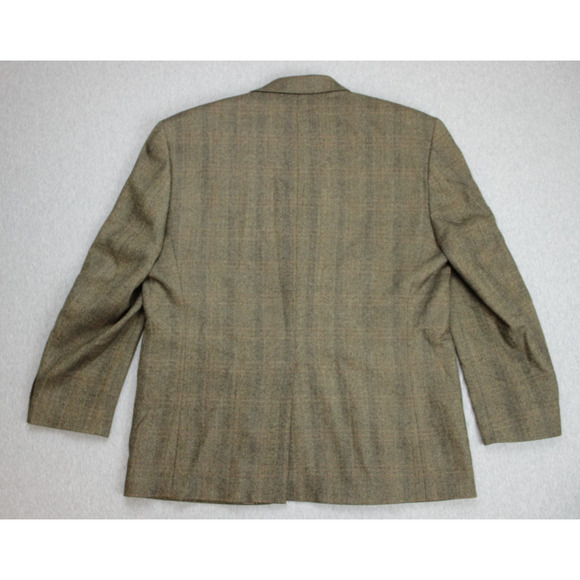 Lauren Ralph Lauren Blazer Mens Size 42S Plaid 100% Lamb's Wool 2 Button Notch - Picture 3 of 10